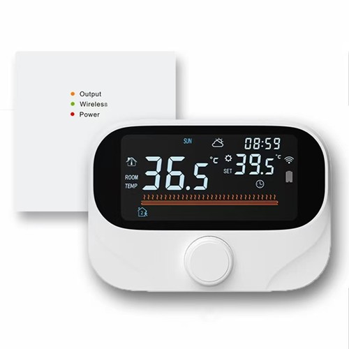 One-to-one RF wireless gas boiler thermostat