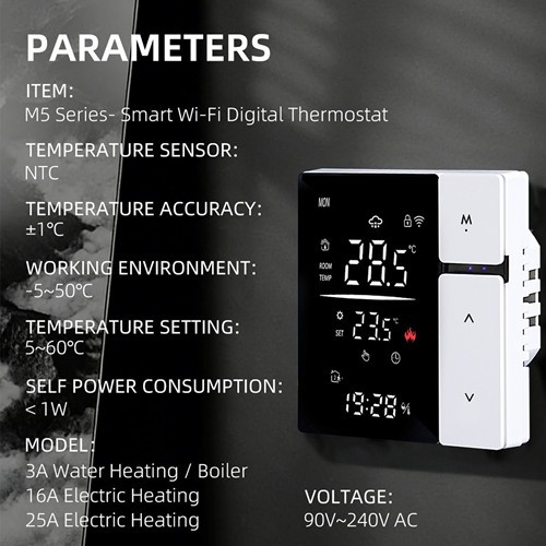 WiFi Smart Digital Display Thermostat